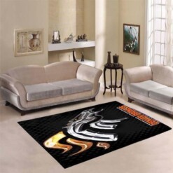 Denver Broncos Living Room Area Rug