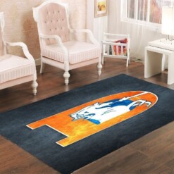 Denver Broncos Living Room Area Rug