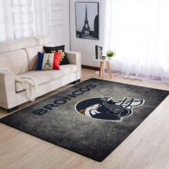 Denver Broncos Living Room Area Rug