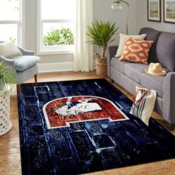 Denver Broncos Living Room Area Rug