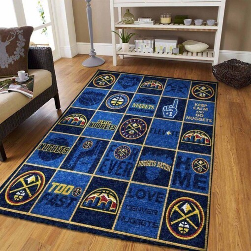 Denver Nuggets Living Room Area Rug