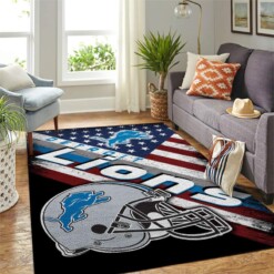 Detroit Lions Living Room Area Rug