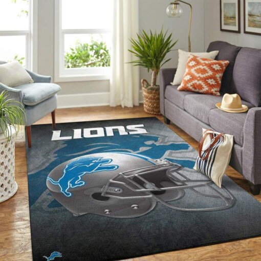 Detroit Lions Living Room Area Rug
