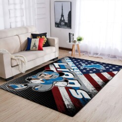 Detroit Lions Living Room Area Rug