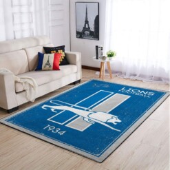 Detroit Lions Living Room Area Rug