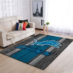 Detroit Lions Living Room Area Rug