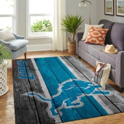 Detroit Lions Living Room Area Rug