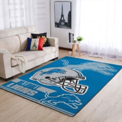 Detroit Lions Living Room Area Rug