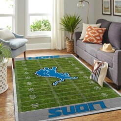 Detroit Lions Living Room Area Rug