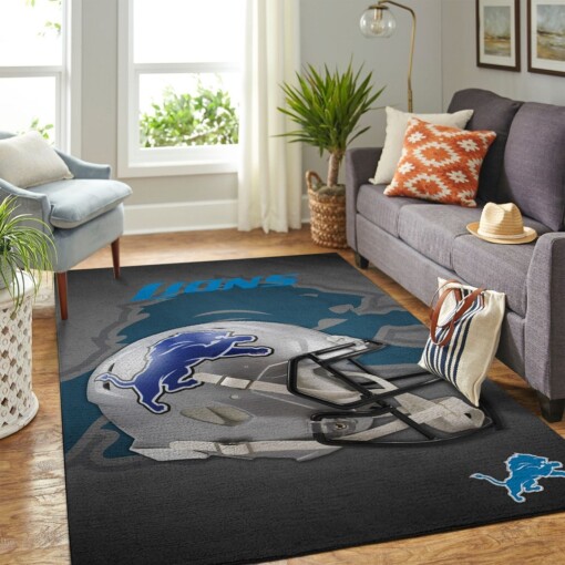 Detroit Lions Living Room Area Rug