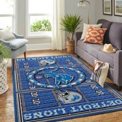 Detroit Lions Living Room Area Rug