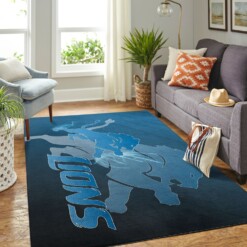 Detroit Lions Living Room Area Rug