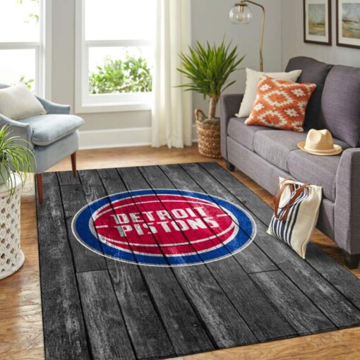 Detroit Pistons Living Room Area Rug