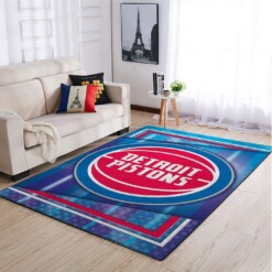 Detroit Pistons Living Room Area Rug