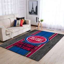 Detroit Pistons Living Room Area Rug