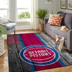 Detroit Pistons Living Room Area Rug