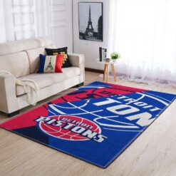 Detroit Pistons Living Room Area Rug