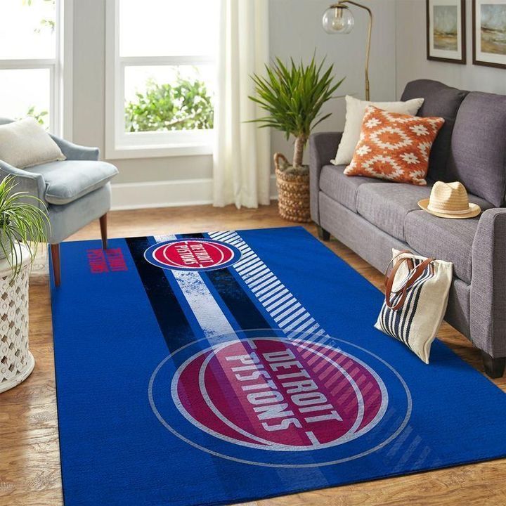 Detroit Pistons Living Room Area Rug