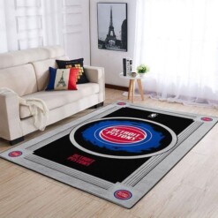 Detroit Pistons Living Room Area Rug