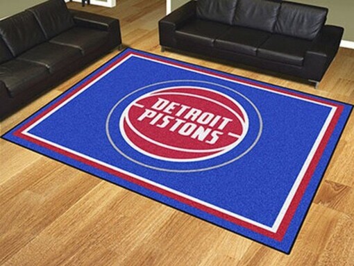 Detroit Pistons Living Room Area Rug