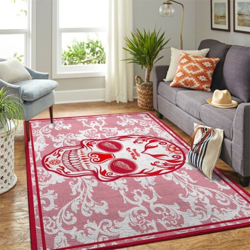 Detroit Red Wings Living Room Area Rug