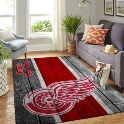 Detroit Red Wings Living Room Area Rug