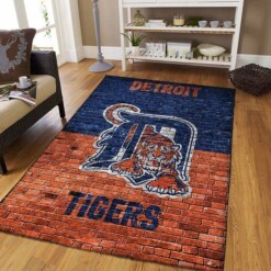 Detroit Tigers Living Room Area Rug