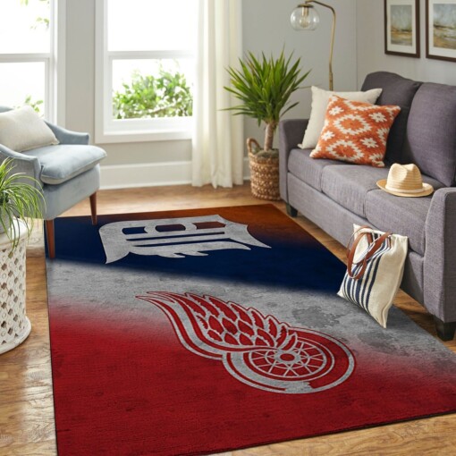 Detroit Tigers Living Room Area Rug