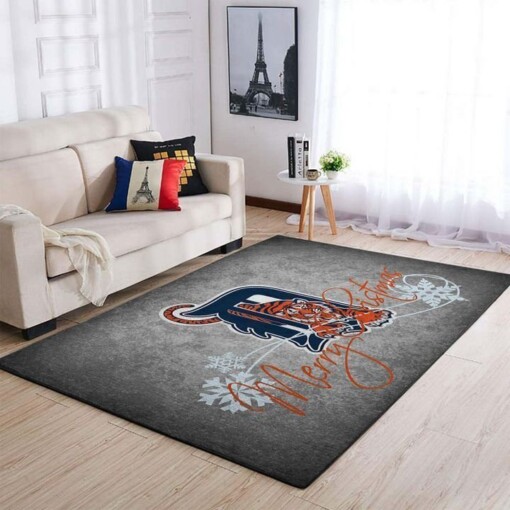 Detroit Tigers Living Room Area Rug