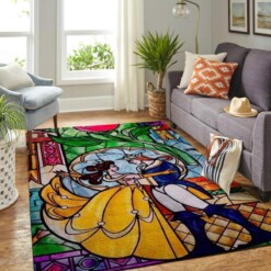 Disney Beauty And The Beast Living Room Area Rug