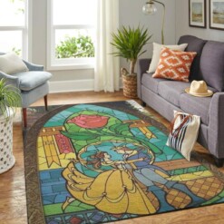 Disney Beauty And The Beast Living Room Area Rug