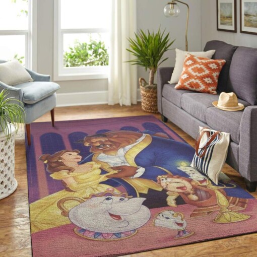 Disney Beauty And The Beast Living Room Area Rug