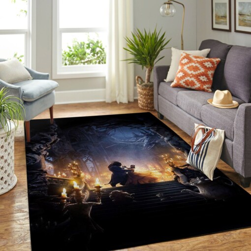 Disney Beauty And The Beast Living Room Area Rug