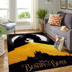 Disney Beauty And The Beast Living Room Area Rug