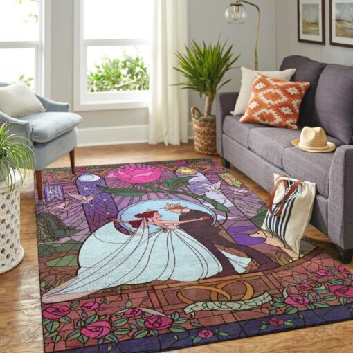 Disney Beauty And The Beast Living Room Area Rug