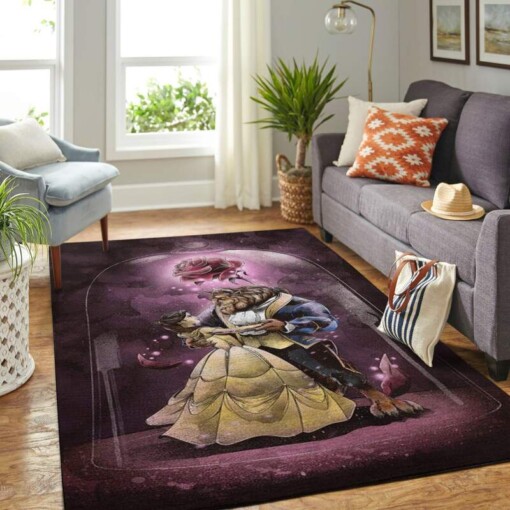 Disney Beauty And The Beast Living Room Area Rug