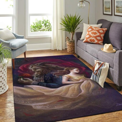 Disney Beauty And The Beast Living Room Area Rug