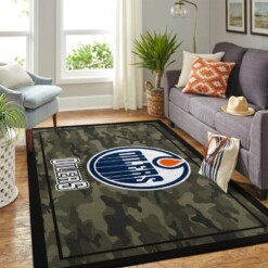 Edmonton Oilers Living Room Area Rug