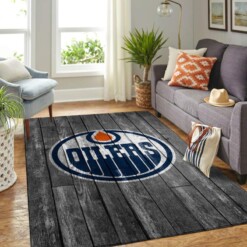 Edmonton Oilers Living Room Area Rug