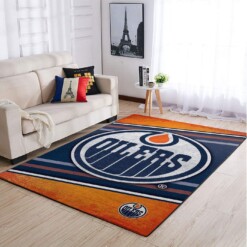 Edmonton Oilers Living Room Area Rug