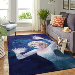 Elsa Frozen Living Room Area Rug