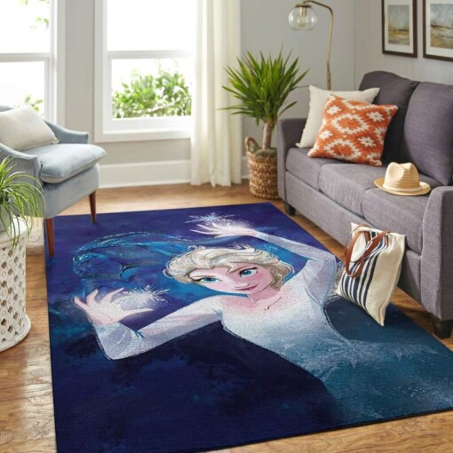 Elsa Frozen Living Room Area Rug