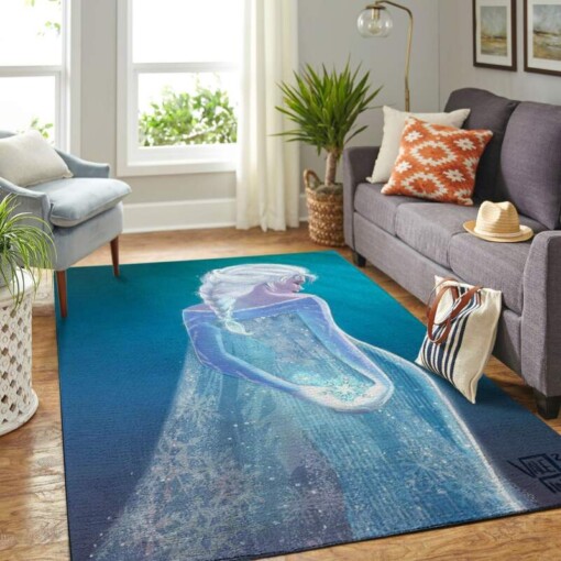 Elsa Frozen Living Room Area Rug