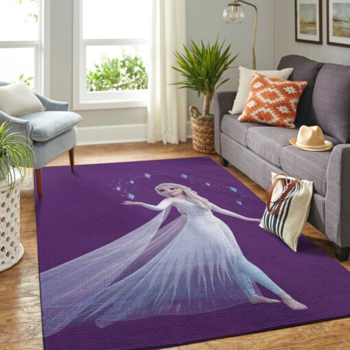 Elsa Frozen Living Room Area Rug