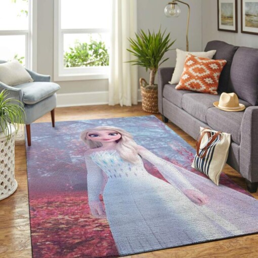 Elsa Frozen Living Room Area Rug