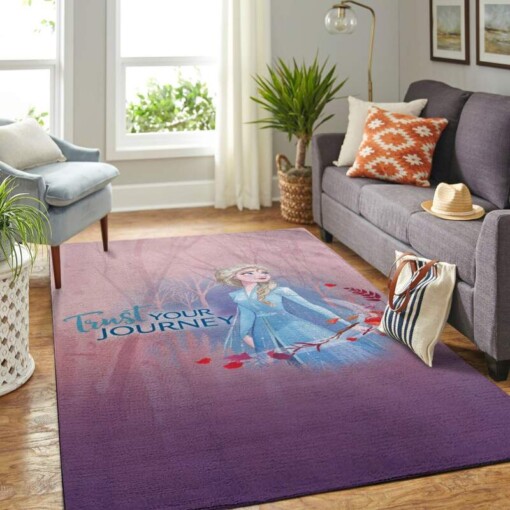 Elsa Frozen Living Room Area Rug