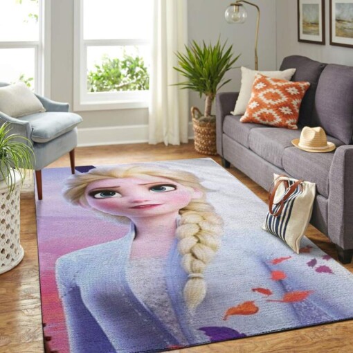 Elsa Frozen Living Room Area Rug