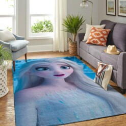 Elsa Frozen Queen Living Room Area Rug