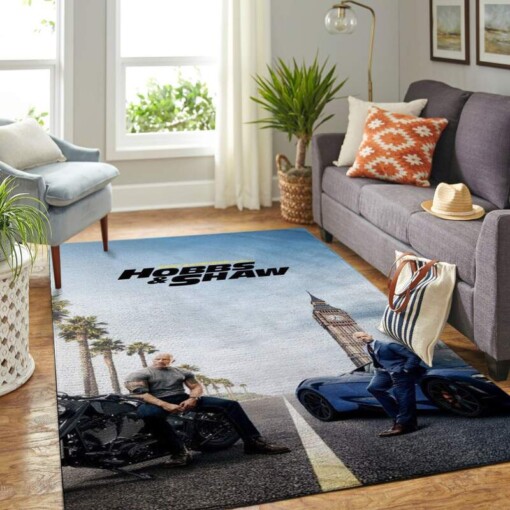 Fast  Furious Hobbs And Shaw Living Room Area Rug