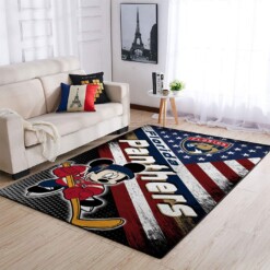 Florida Panthers Living Room Area Rug